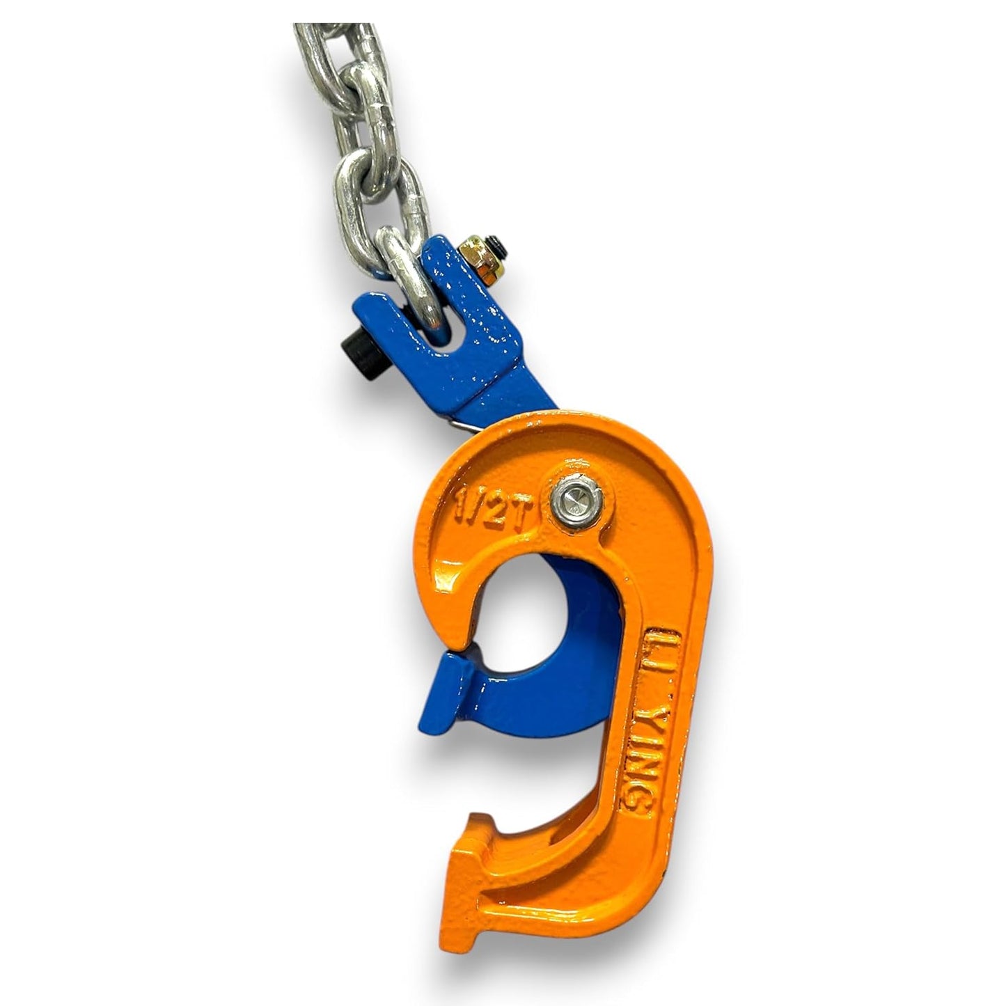 BULLIFT Upgraded Chain Drum Lifter 1 Ton / 2200lbs Loading Capacity for 55 Gallon Drums Forklift Hoist Crane Metal Plastic Barrel Double Lifting Chains, Double Hooks & Chains