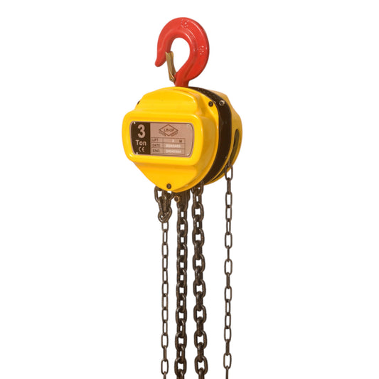 "Lift-UP" Heavy Duty Chain Pulley Block - 3 Ton Capacity, 3 Meters