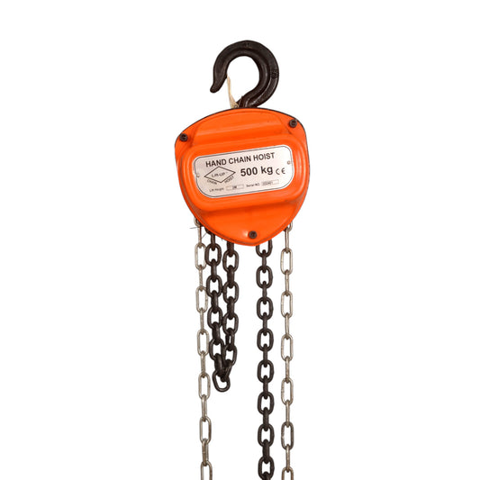 "Lift-UP" Heavy Duty Chain Pulley Block - 500 kgs Capacity, 2.8 Meters