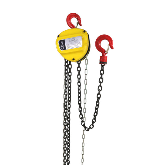 "Lift-UP" Heavy Duty Chain Pulley Block - 1 Ton x 3 Mtrs. Capacity