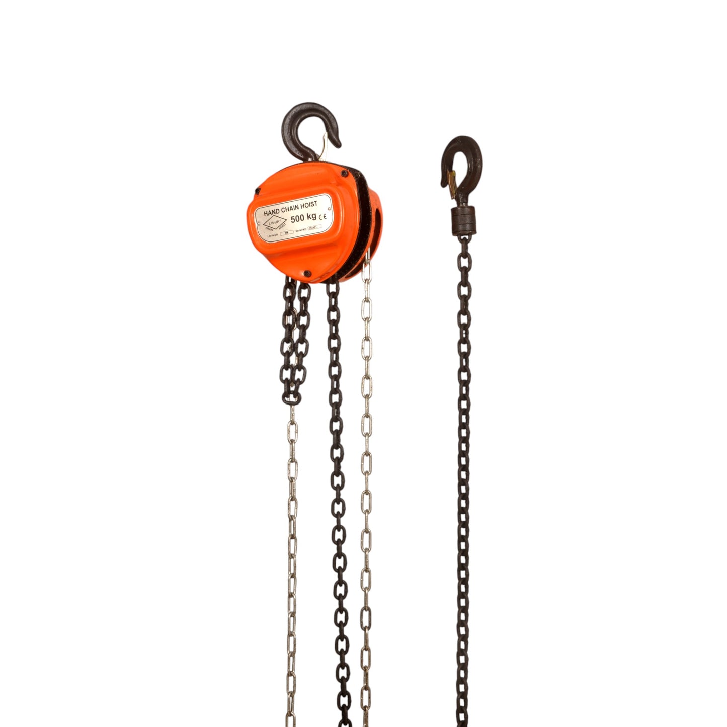 "Lift-UP" Heavy Duty Chain Pulley Block - 500 kgs Capacity, 2.8 Meters