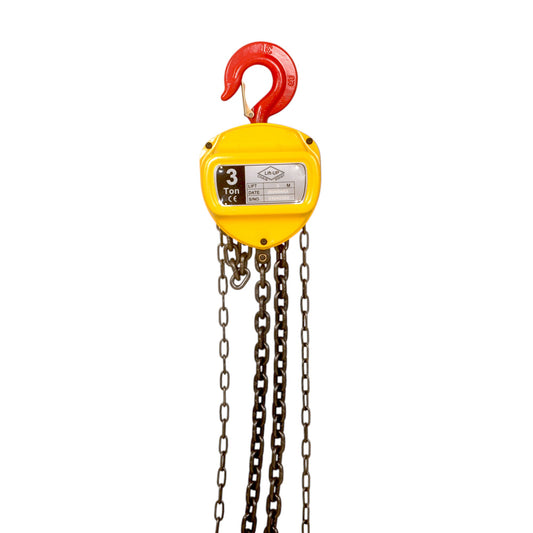 "Lift-UP" Heavy Duty Chain Pulley Block - 3 Ton Capacity, 3 Meters
