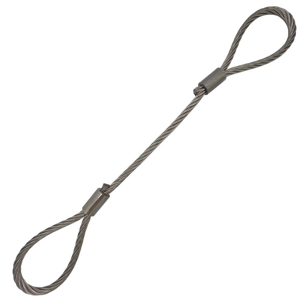 Lift-UP Heavy Duty Wire Rope Sling – Eye & Eye | Single Body | 10mm Dia | 1.2 Ton Capacity (2 Meter)