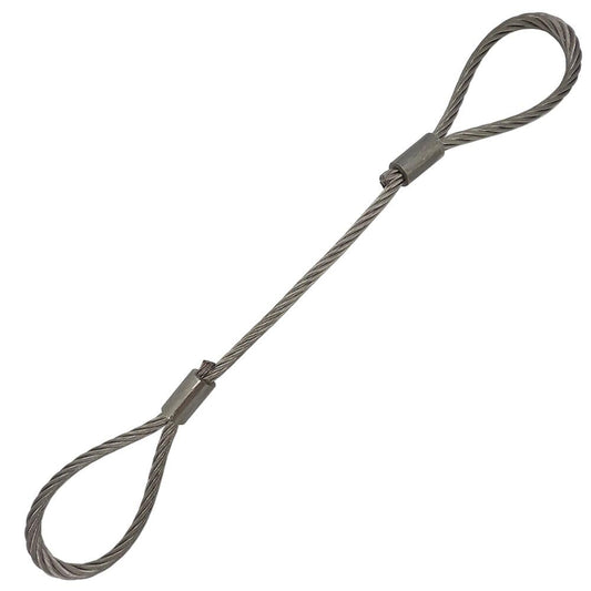 Lift-UP Heavy Duty Wire Rope Sling – Eye & Eye | Single Body | 10mm Dia | 1.2 Ton Capacity (2 Meter)