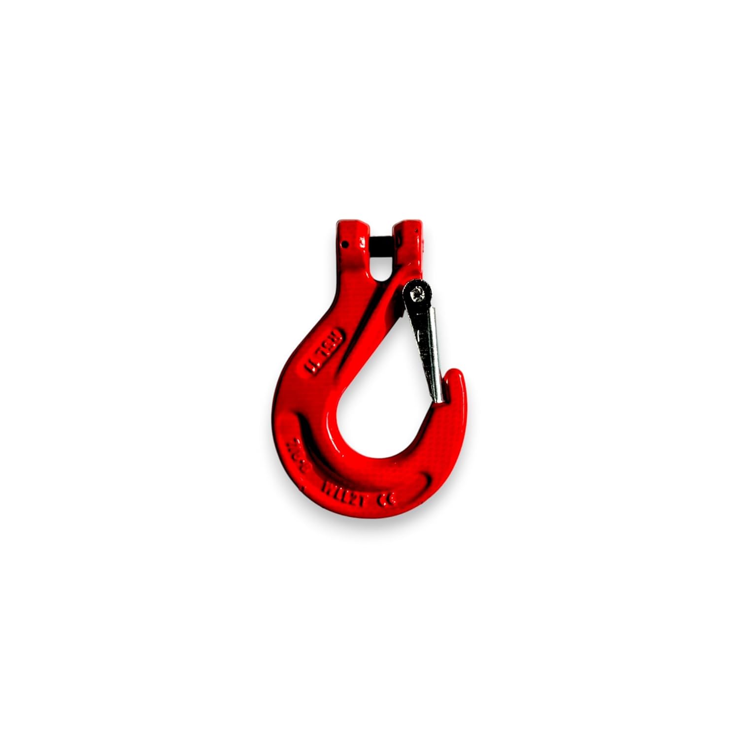 Heavy Duty Clevis Hooks – Grade 80 Alloy Steel Hook with Safety Latch for Chain, Lifting, Rigging & Towing (1 Ton)