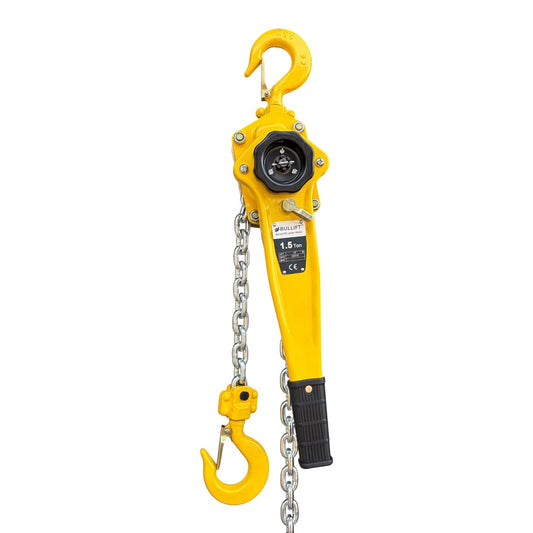 BULLIFT Hand Lever Hoist 1.50 Ton Capacity – 1.5 Meter | Heavy-Duty Manual Lever Chain Hoist for Industrial, Construction & Workshop Use