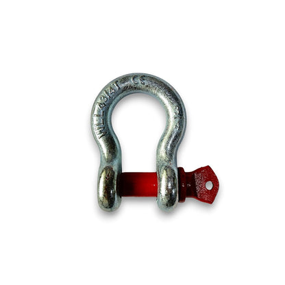 Heavy Duty Bow Shackles – Alloy Steel Wide Body Shackle with Screw Pin for Lifting, Rigging, Towing & Marine Applications (1 Ton)