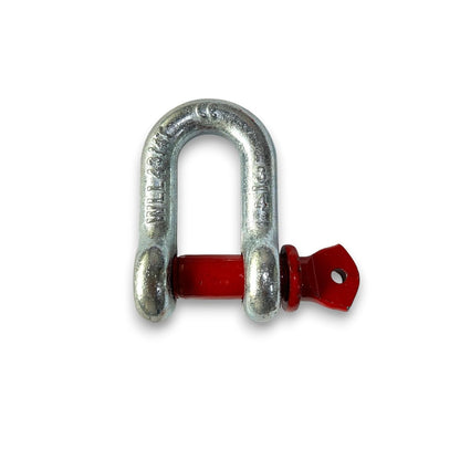 Heavy Duty D Shackles – Alloy Steel Bow Shackle with Screw Pin for Lifting, Rigging, Towing & Marine Applications (1 Ton)