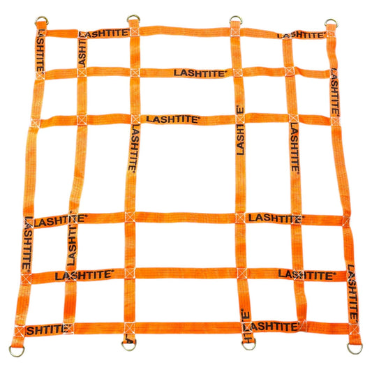 LASHTITE Heavy-Duty Cargo Net with D-Rings | Industrial Load Securing Net for Trucks, Trailers & Logistics