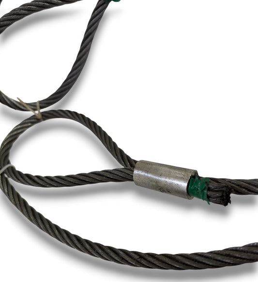 Lift-UP Heavy Duty Wire Rope Sling – Eye & Eye | Single Body | 10mm Dia | 1.2 Ton Capacity (2 Meter)
