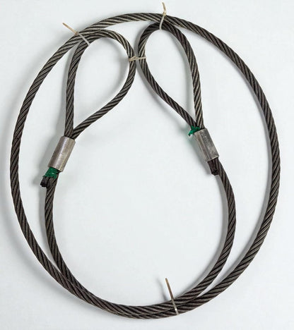 Lift-UP Heavy Duty Wire Rope Sling – Eye & Eye | Single Body | 10mm Dia | 1.2 Ton Capacity (2 Meter)