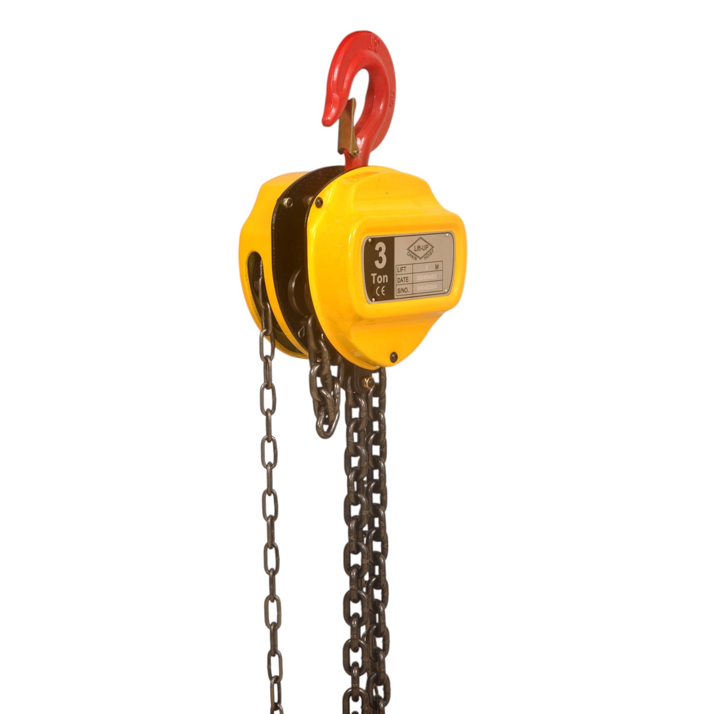 "Lift-UP" Heavy Duty Chain Pulley Block - 3 Ton Capacity, 3 Meters