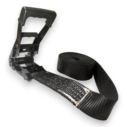 All Black Endless Heavy Cargo Ratchet Straps for DJs – 50 mm | 5000 kg