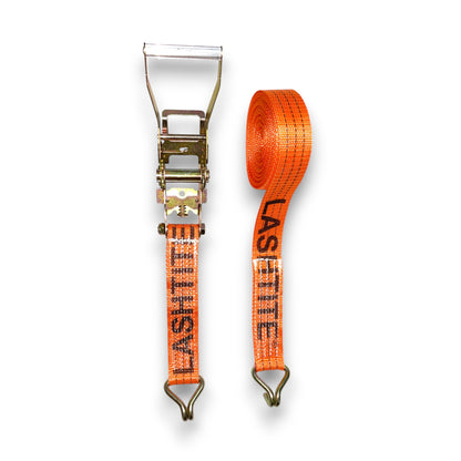 LASHTITE Heavy-Duty Ratchet Lashing Belt - Two Part Type with Double J Hooks - 50mm | 3000kg