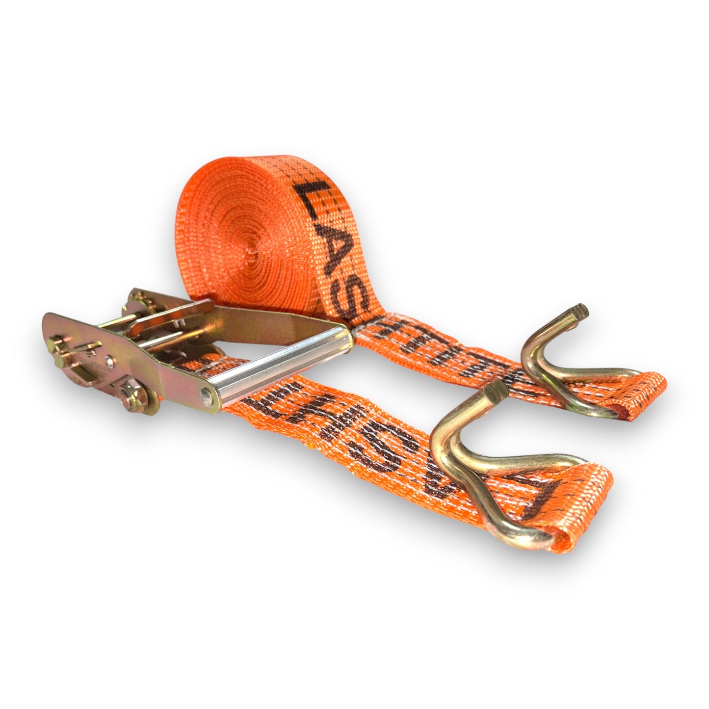 LASHTITE Heavy-Duty Ratchet Lashing Belt - Two Part Type with Double J Hooks - 50mm | 3000kg