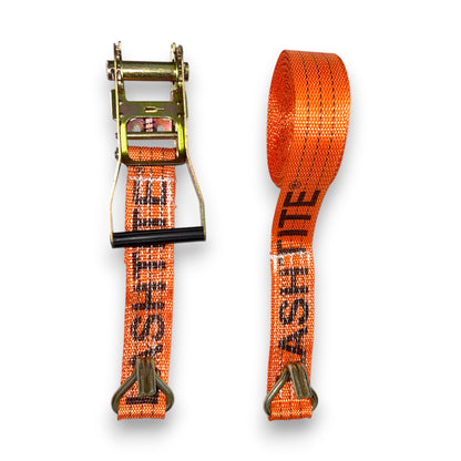LASHTITE Heavy-Duty Ratchet Lashing Belt - Two Part Type with Double J Hooks - 50mm | 3000kg