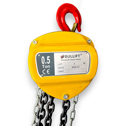 "BULLIFT" Chain Pulley Block - 500 kgs Capacity, 2.8 Meters