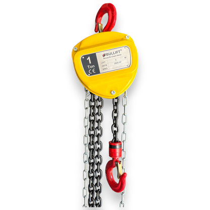 "BULLIFT" 1 Ton x 3 Mtrs - Chain Pulley Block