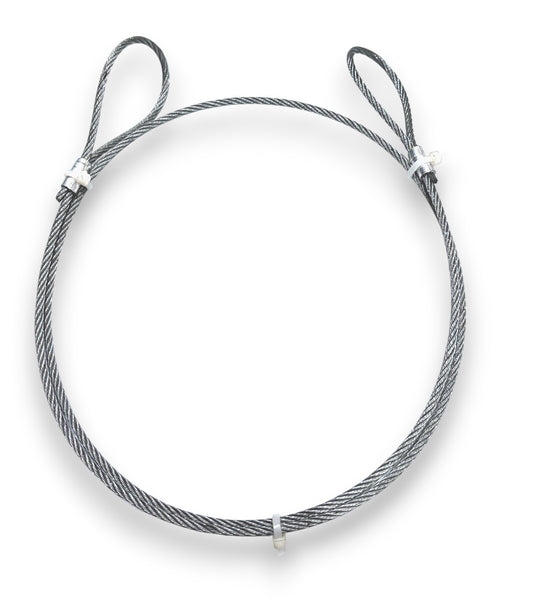 Lift-UP Heavy Duty Wire Rope Sling – Eye & Eye | Single Body | 2mm Dia | 30 kg Capacity - Galvanised